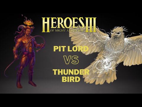 Heroes 3 - 16500 Pit Lords  VS 15000 Thunder Birds
