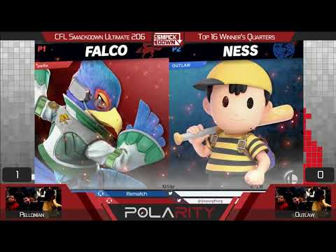 CFL Smackdown 206 Ultimate - Pellonian (Falco) vs Outlaw (Ness) - Winners Quarters