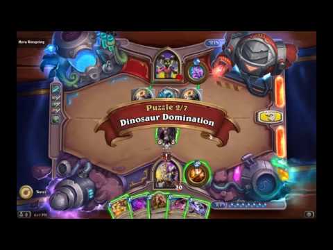 Solution Puzzle Lab Lethal: Dinosaur Domination - Myra Rotspring (2/7), Hearthstone Boomsday