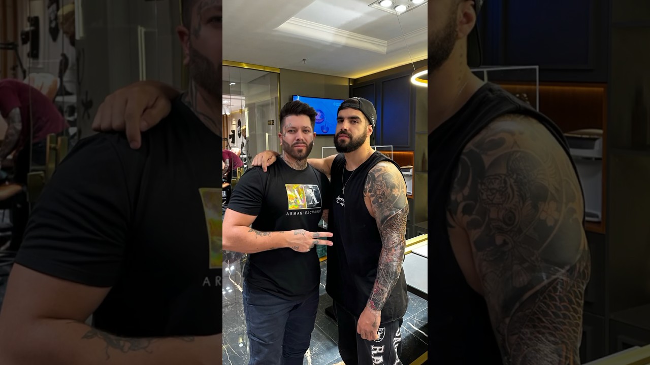 Fechamento de braço no Caio Castro 💥💥 #tattoo #tatuagem #caiocastro #oriental