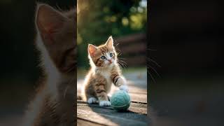 Download lagu toly kucing kecil yang lucu bermain bola olahraga mp3