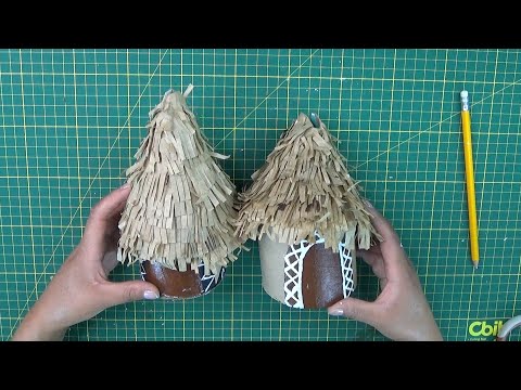 Casa tradicional africana  - Ofrendero - Manualidad - Misionero Niños 2do trimestre 2022