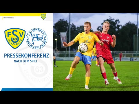 Pressekonferenz | FSV 63 Luckenwalde vs. Hertha 03 Zehlendorf 1:0 | Dienstag 16.09.2025