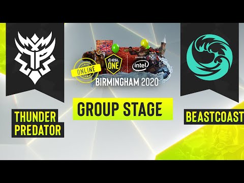Dota2 - Beastcoast vs. Thunder Predator - Game 1 - ESL One Birmingham 2020 - Group Stage - NA