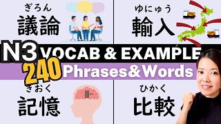 Download lagu 【N3/Intermediate】JLPT N3 Vocabulary 1-120 | Learn with Example Sentences (1 Hour Lesson) mp3 Download lagu 【N3/Intermediate】JLPT N3 Vocabulary 1-120 | Learn with Example Sentences (1 Hour Lesson) mp3