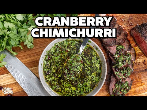 🍒Cranberry Chimichurri Sauce – Transform Your Holiday Feast with Fresh Flavor!
