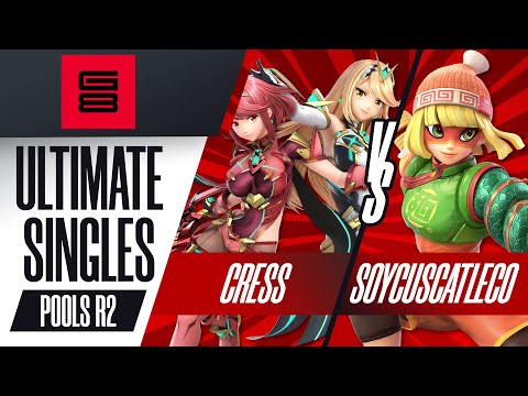 Cress vs Soycuscatleco - Pools R2 Ultimate Singles - Genesis 8 | Pyra/Mythra vs Min Min