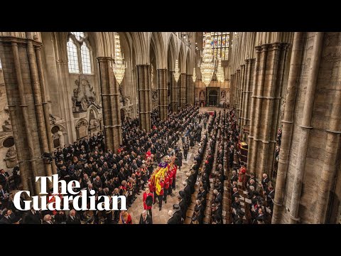 God Save the King sung at the end of Queen Elizabeth II's funeral service
