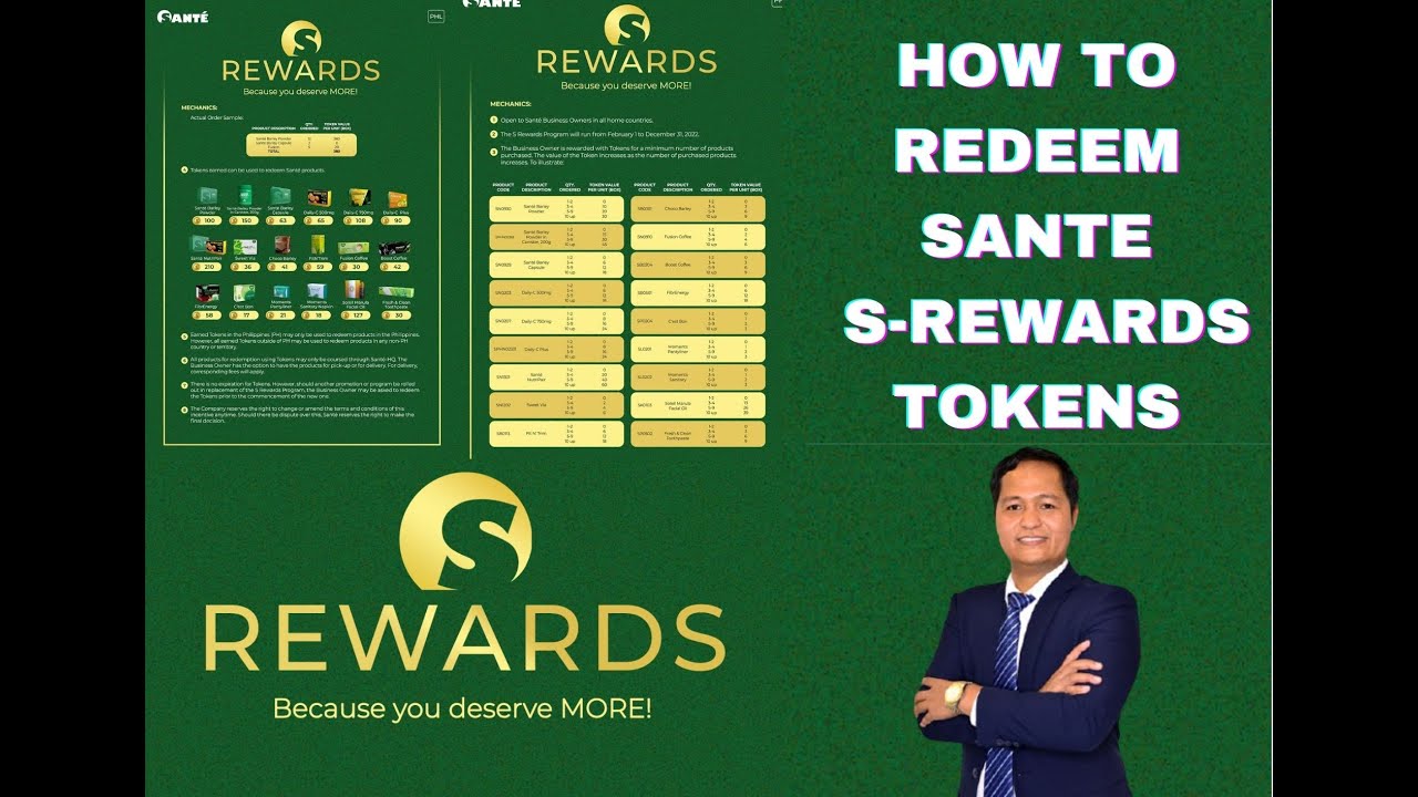 How to Redeem SANTE S-Rewards Tokens