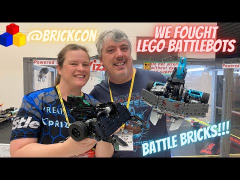 Fighting Lego Battlebots at BrickCon's BATTLE BRICKS!!   [Builder Blog Ep. 79]