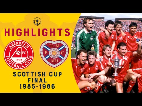 Aberdeen 3-0 Hearts | Alex Ferguson's Last Ever Cup Win for Aberdeen | Scottish Cup Final 1985-1986