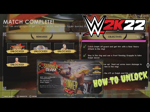 WWE 2K22 Rey Mysterio vs Dolph Ziggler Showcase - Unlock Rewards