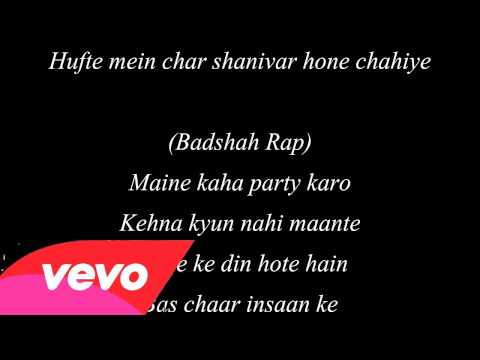 Chaar Shanivaar All Is Well Lyrics