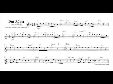 Dut Ağacı - Nota Akor Eşlik ( Re )