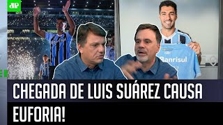 ‘É fantástico, uma das maiores contrarações da…’; bancada exalta A chegada de Luis Suárez ao Grêmio