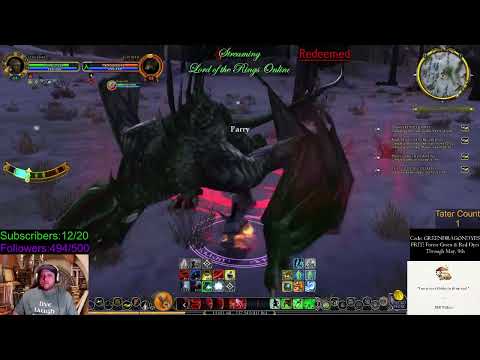 Poteen playing LOTRO, MARINER (Blue line) getting to lvl 70