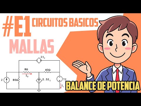 📈 Ejercicio Básico # E1 Circuitos 1 - Mallas Balance de Potencia 📈