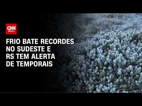 Alerta de temporais no RS e frio intenso no Sul e Sudeste; veja previsão do tempo