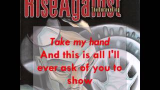 [Lyrics] Rise Against - My Life Inside Your Heart