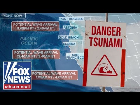Tsunami sirens sounding in Hawaii warning residents to 'seek higher ground' following 8.8 quake