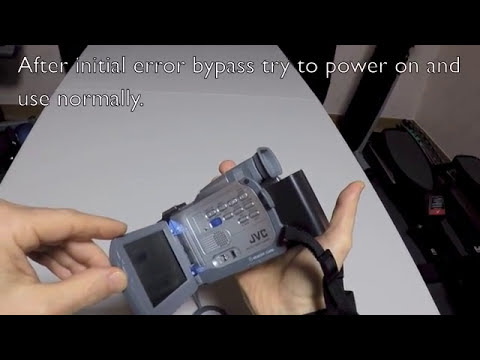 JVC GR-DV800U Error Message Fix/Bypass