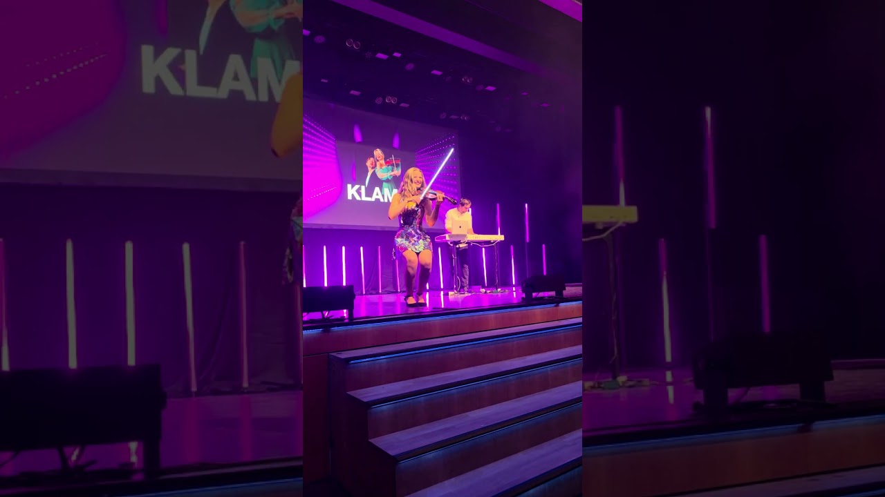 On stage