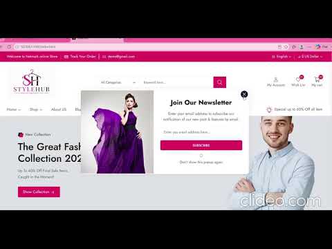 StyleHub - Responsive Fashion E-Commerce Website | HTML CSS JavaScript Project