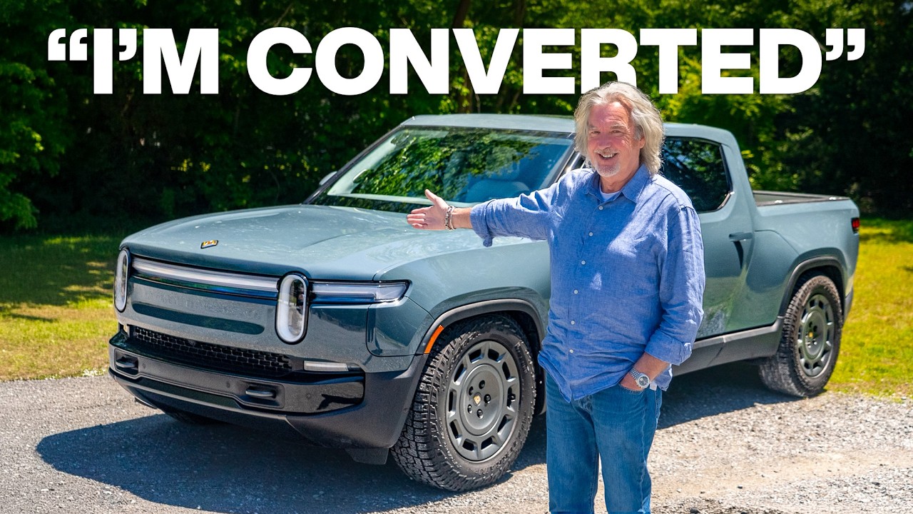 Rivian R1T electric pickup on a Virginia road trip