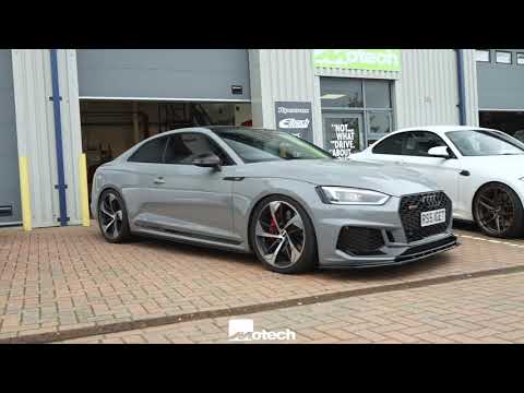 AUDI RS5 LOWER AND WIDER  H&R springs 12mm wheel spacers Motech Performance