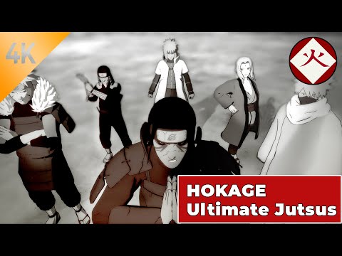All Hokage Ultimate Jutsus & Team Jutsu | Naruto Shippuden Ultimate Ninja Storm 4 (4K)