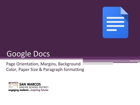 Google Docs - Page Orientation