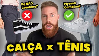 Which STYLES of TENNIS SHOES go with each STYLE of PANTS?