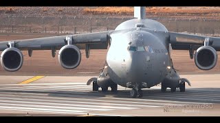 37 CLOSE UP TAKEOFFS and LANDINGS | Phoenix Sky Harbor Airport Plane Spotting [PHX/KPHX] C17