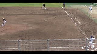20190626 二保旭(SB)v.s.近藤弘基(D) 第1打席(レフトフェンス直撃の二塁打 ウエスタン ナゴヤ球場)