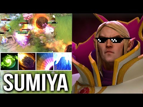 Try Hard SumiYa Pro Invoker! Brutal Refresher Combo Best Magic Show Comeback Dota 2