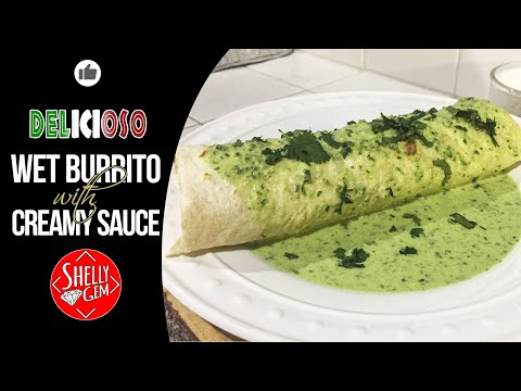 Chicken Burrito 🌯 with Crema