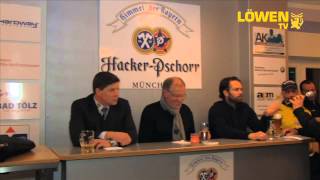 preview picture of video 'Pressekonferenz Tölzer Löwen - Bayreuth Tiger // 13.03.2015'