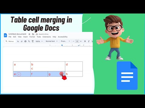 How To Merge Cells In Google Docs Table