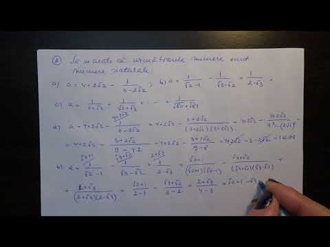 Rationalizarea unei fractii