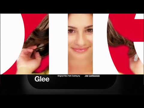 Glee 'Glease' promo frame with split-cut editing between stage and New York dance class