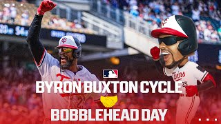 BOBBLEHEAD DAY CYCLE FOR BYRON BUXTON! (1st Twins cycle since 2019, 1st cycle at Target Field!) 🎯