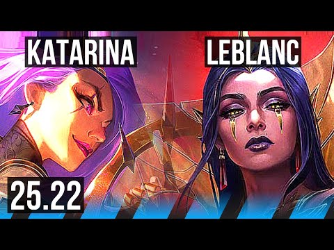 KATARINA vs LEBLANC (MID) | KR Master | 25.22