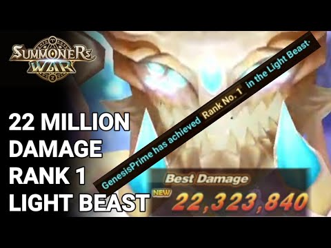 @GenesisPrime 22 Million Damage Rank1 Light Beast