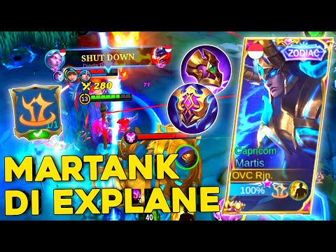 MAIN MARTIS TANK DI EXPLANE! KUAT BANGET BRO! | GAMEPLAY TOP GLOBAL MARTIS INDONESIA - MLBB