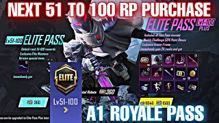 A1 ROYALE PASS 51 TO 100 RP PURCHASE PUBG MOBILE | NEXT 50 RP KISY LY