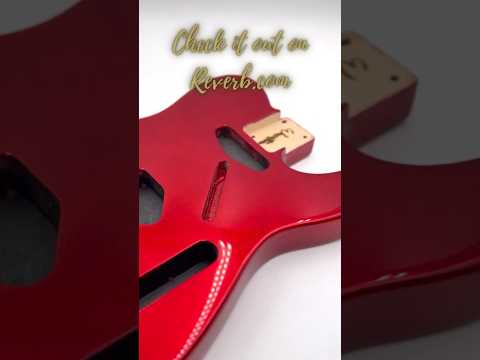 Warmtone Custom Guitars Tele Style Guitar Body “Red Sparkle” image 16