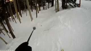 preview picture of video 'Skiing Jimbo Gully at Sipapu New Mexico, USA'