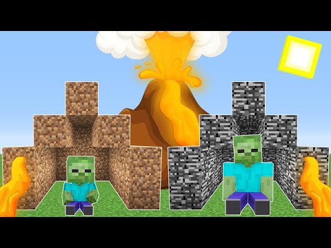 YANARDAĞ VS EV 😱 - Minecraft