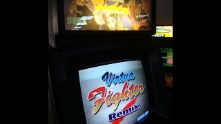 Virtua Fighter Remix Arcade Game by Sega - Classic Dedicated Cabinet