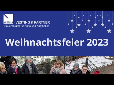 Weihnachtsfeier 2023 im Büro Vesting & Partner